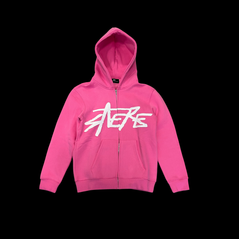 STERE Distressed Patch Zip Up