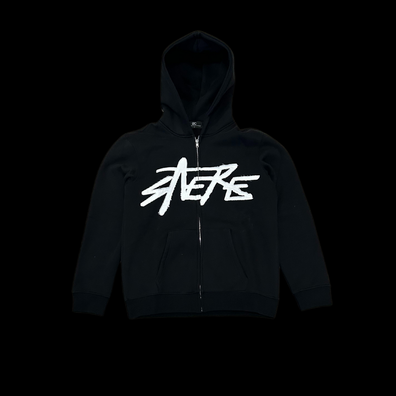 STERE Distressed Patch Zip Up