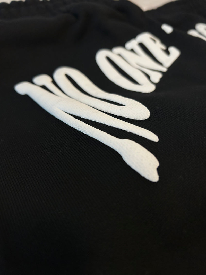"NO ONE" Two Tone Flared Sweats